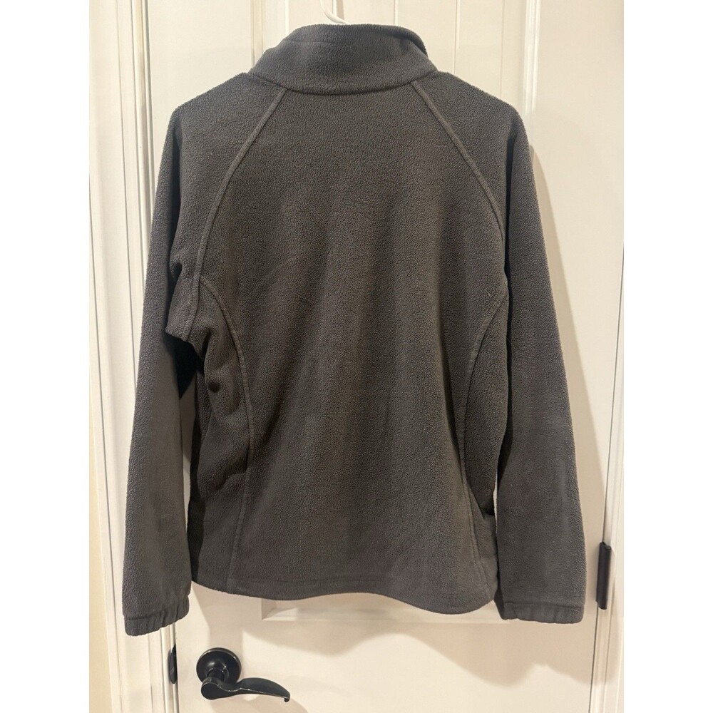 Columbia Sportswear Fleece Jacket Womens M Grey Full Zip Pockets Outdoor Hiking - Picture 5 of 5